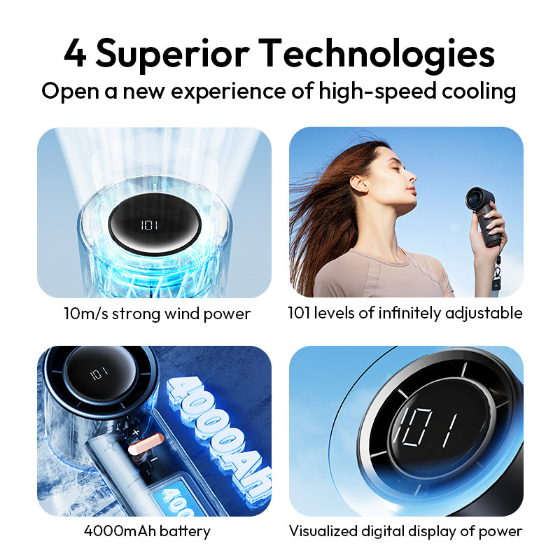 Turbo Handheld Fan - Engine Pro