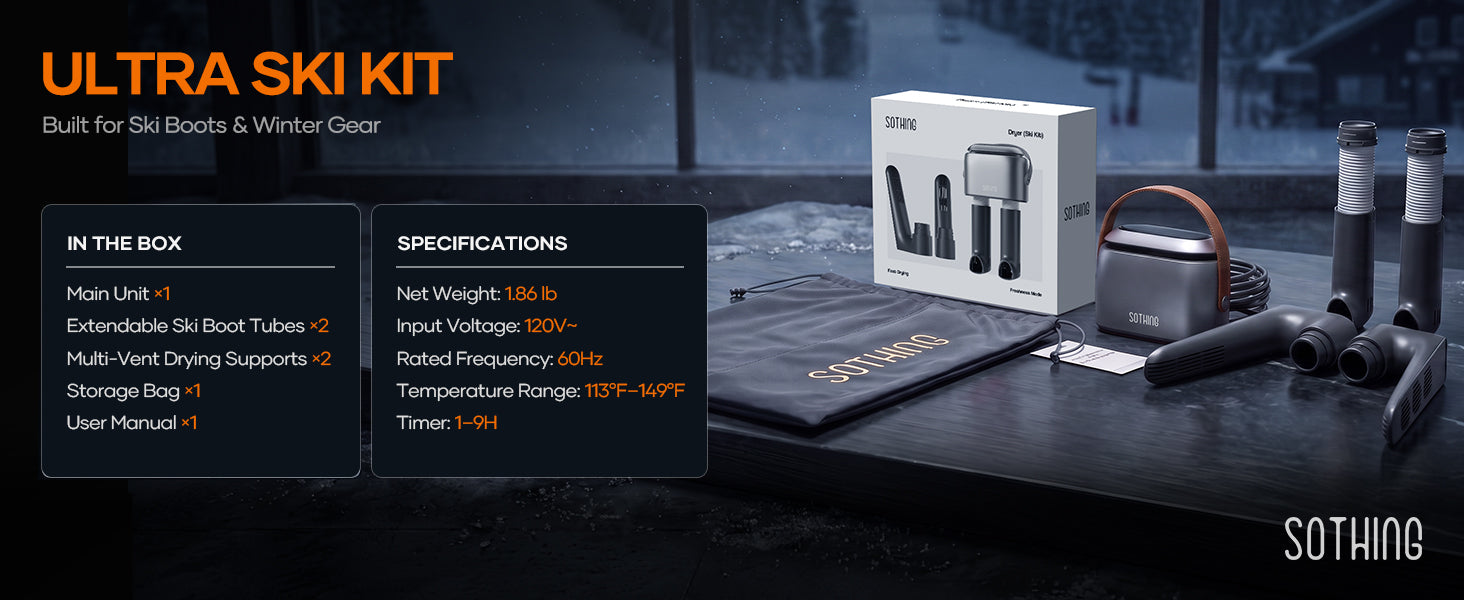 Lo Ski Kit, aperto. · Riferimento originale della confezione